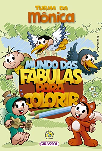 Turma da mônica – mundo das fábulas para colorir: