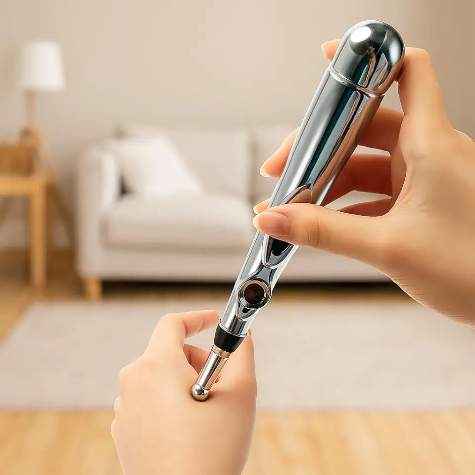 Caneta Eletrônica Acupuntura Estimulador Terapêutico Portátil