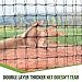 Seenelling Black Baseball Pitching Screen Batting Cage Net Top-of-The-Frame Overhang Protects You from Ricocheted Balls 7'H x 4'W, 60 Ply Poly-E Netting and 1.5” Diameter Frame