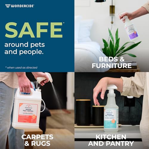 Image of Wondercide - Indoor Pest Control Spray for Home and Kitchen - Ant, Roach, Spider, Fly, Flea, Bug Killer and Insect Repellent - with Natural Essential Oils - Pet and Family Safe - Lemongrass 16 oz