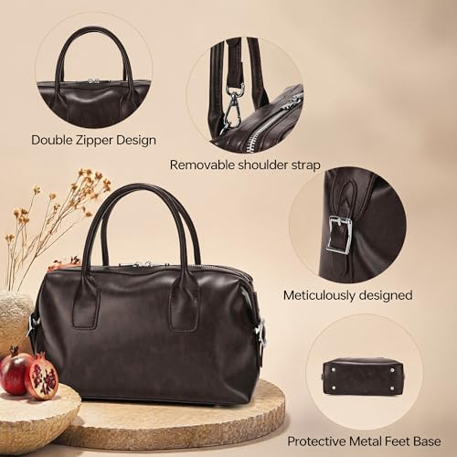 Bolso hombro de cuero para mujer GEMIU miniatura 4