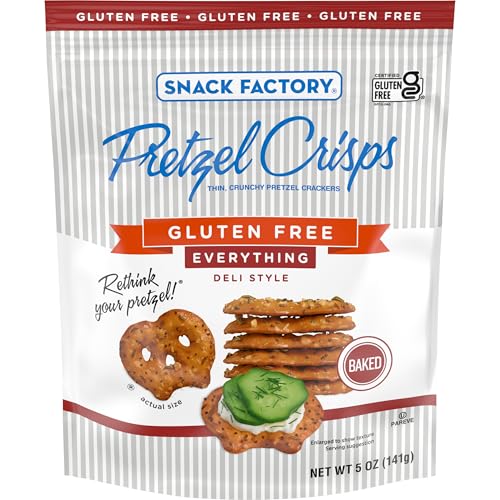 Image of Snack Factory Pretzel Crisps, Gluten Free Everything Flavor, 5 Oz