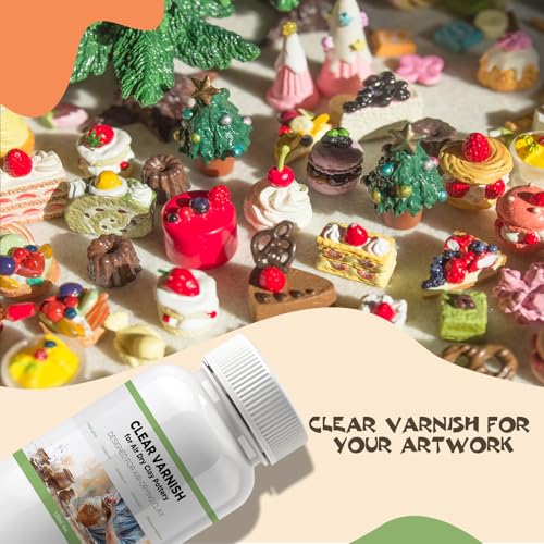 120ml Air Dry Clay Varnish - Air Dry Clay Sealant for Airdry Clay - Clear Varnish for Air Dry Clay Pottery - Gloss Finish Clear Varnish for Pottery, Used to Prevent Clay Cracking, Scratches, Wear - Thumbnail 7