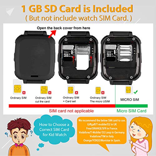 Smartwatch For Kids-Kids Smart Watch With Clock Phone For Girls Boys Hd Touchscreen With Call Sos Music Player Games Camera Calculator Alarm Clock Smart Watch Birthday Gifts For Kids Age 4-12 Black #TOP6