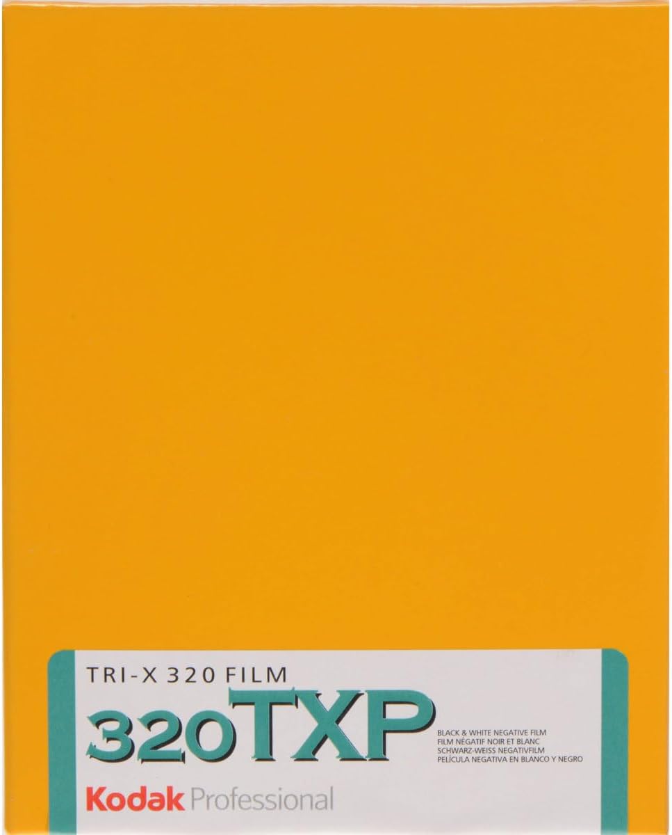 KODAK Professional Tri-X Pan 320 TXP 4164 Black & White Film ISO 320, 4x5, 10 Sheets