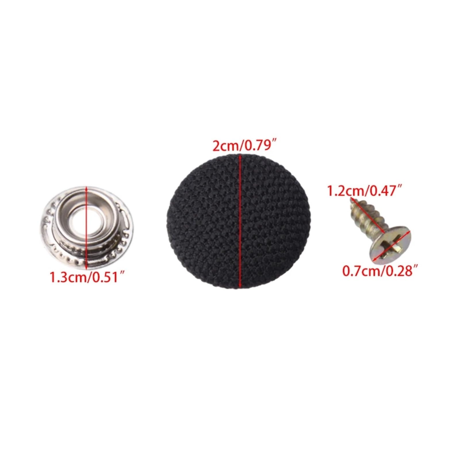 KI-492A-60P 60Pcs Fit for Car Truck Motorcycle Caravan Interior Roof Buckle Snap Fixing Screw Cap Rivet