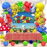 【Geeignet für Verschiedene Anlässe】Mario Motto Geburtstagsfeierdekorationen eignen sich für verschiedene Anlässe, einschließlich Geburtstagsfeiern, Jubiläen, Mario Spielepartys, Babypartys, Treffen mit Freunden usw. Welcher Anlass auch immer, diese Luftballons runden Ihre Feier perfekt ab.