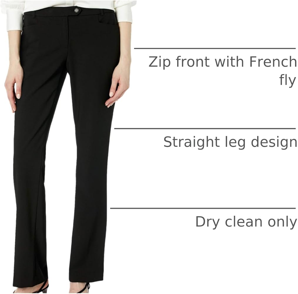 Calvin Klein Women's Classic Fit Straight Leg Lux Suit Pant Calvin Klein Women's Classic Fit Straight Leg Lux Suit Pant