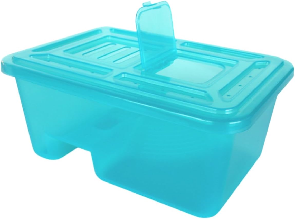 Balacoo 1Pc Turtle Tank with Basking Platform and Ramp for Aquarium Box for Tortoise Habitat Plastic Design for Feeding and Breeding