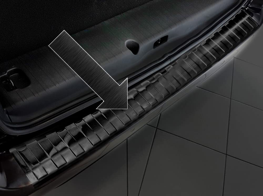 Protector para borde de carga, acero inoxidable, grafito, compatible con Citroen Berlingo 3ª generación, también modelo XL a partir de 06.2018-3245186