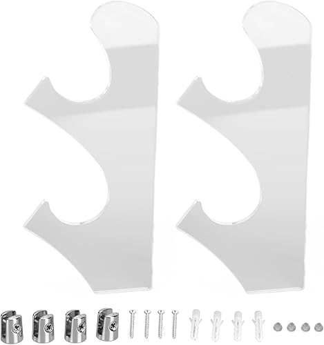 Multi Layer Vintage Acrylic Sword Stand, Large Storage Space Sword Holder Rack for Two Swords Wall Mounted Display (Transparent)