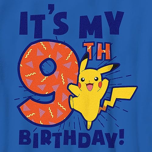 Boy's Pokemon It’s My 9th Birthday Pikachu T-Shirt2