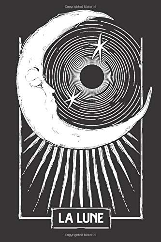 La Lune: Witchy Moon Notebook Journal Diary | Witch Wicca Wiccan Tarot Gothic Pastel Goth Aesthetic | School Supplies Stationery | A5 6x9" | 120 Dotted Dot Grid Pages