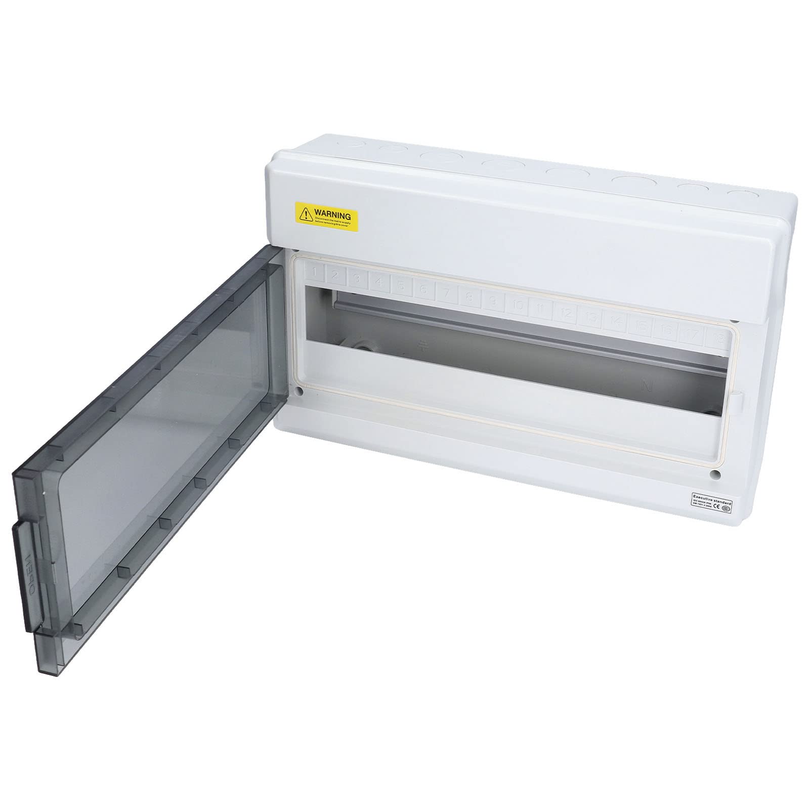 Caja de Distribución Impermeable IP66, Carril DIN de 18 Vías