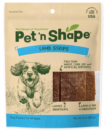Pet n Shape Lamb Jerky Dog Treats - 3 Ounce