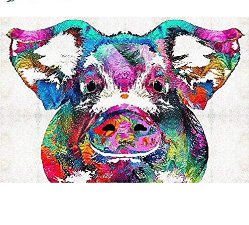 Preisvergleich Produktbild Erwachsenen Puzzle 1000 Teile Abstraktes Schwein Lernspielzeug Für Kinder