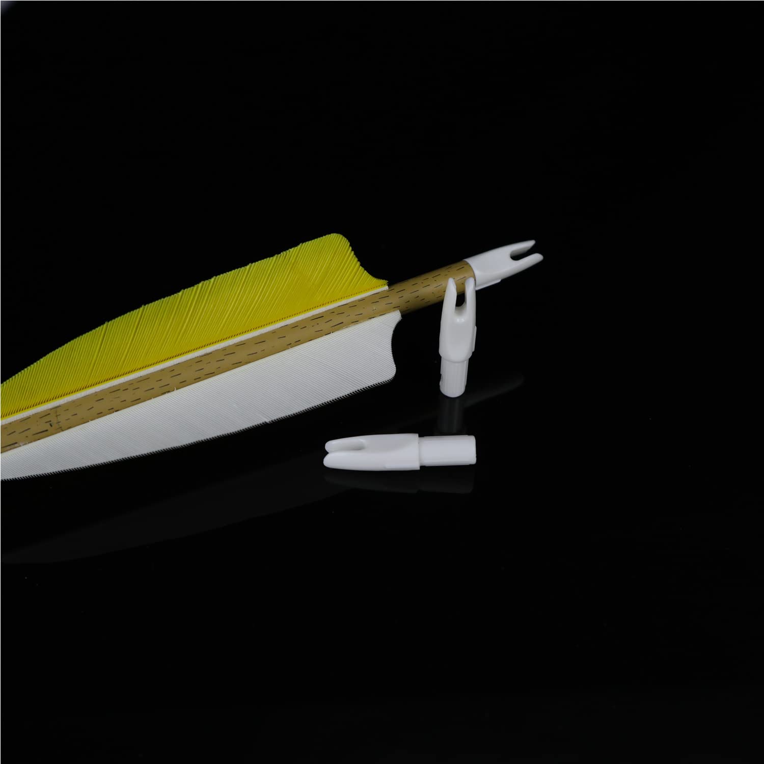 Hosolee 36 Pack Arrow Nocks ID 6.20mm/.244inch Insert Tails for Archery Hunting Target Shooting