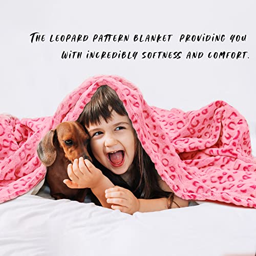 Zhiku Warm Blanket Pink Soft Fleece Blankets Lightweight Throw Blanket 60"X80" #TOP5