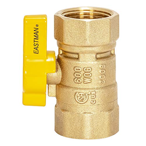 Eastman 3/4 Inch Fip Straight Gas Ball Valve With 1/4-Turn Handle Brass Plumbing Fitting, 60011, 1 Count (Pack Of 1) #TOP5