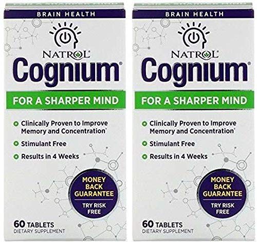 Cognium Supplement (Pack Of 2) Helps Keep Your Mind Sharp and Your Memory Strong, 60 Count Each