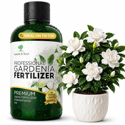Professional Liquid Gardenia Fertilizer 3-1-2 Concentrate 8 oz Premium Gardenia Plant Food for Indoor and Outdoor Flowering Plants Liquid Fertilizer for Gardenias Made in USA
