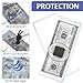 60PCS Bill Clear Holders Currency PVC Holder Transparent Bill Sleeves Currency Bill Display Holder for Regular Bills Protector Case Supplies, 6.9 x 2.95 Inch