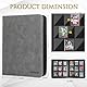 JoyHood Top Loader Binder - 9 Taschen Sammelkarten Album - Halten 252 Top Loaders, Top Loader Album für Sammelkarte und Sportkarten（Grey, 9 Taschen）