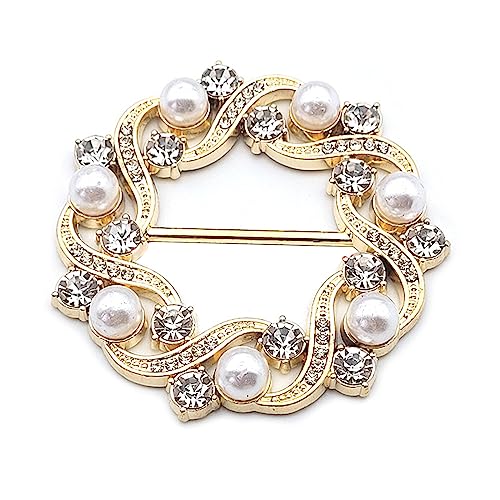 Image of Scarf rings Clip Slide Shirt Twist-Knot Clip Buckles Circle Clothing Wrap Holder T-Shirt Tie Clips for Women Girl