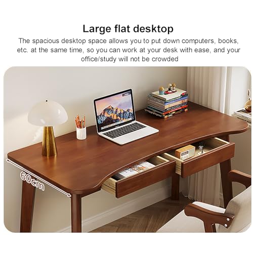 Poste de travail compact bois massif table écriture moderne minimaliste