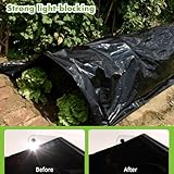 Black Heavy Duty Polythene Sheeting, Extra Thick Waterproof Plastic Cover, Garden Grow Horticultural Membrane for Gardening, Building Insulation & Rubble Protection, Dustproof Ground Sheet (3m x 15m) - Image 5