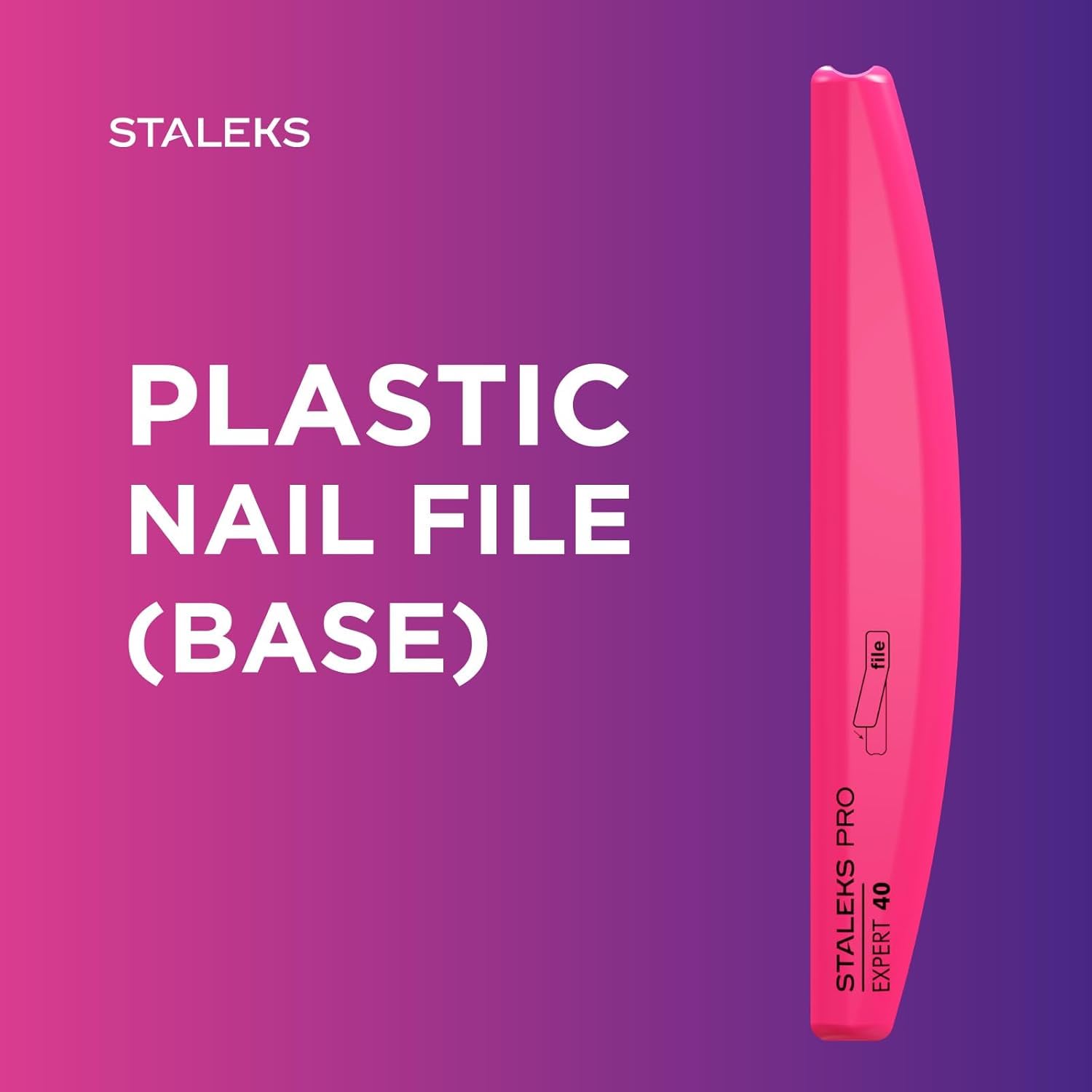 Staleks Pro, SPBE-40 akrilik orta ay altlığı, tek kullanımlık tırnak törpüsü, manikür için