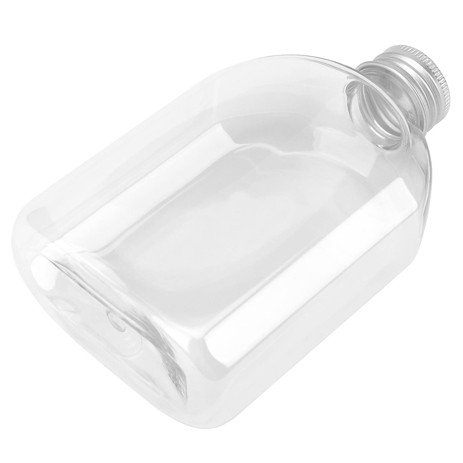 Lot de 36 bouteilles de jus en plastique avec couvercles en aluminium, bouteilles vides transparentes avec bouchon à vis, bouteilles de jus réutilisables pour jus, lait