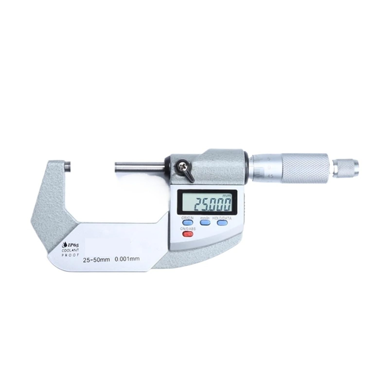 Yxzkjzj Silver 0.001Mm Ip65 Electronic Micrometer Waterproof Digital Outside Caliper(25-50Mm)