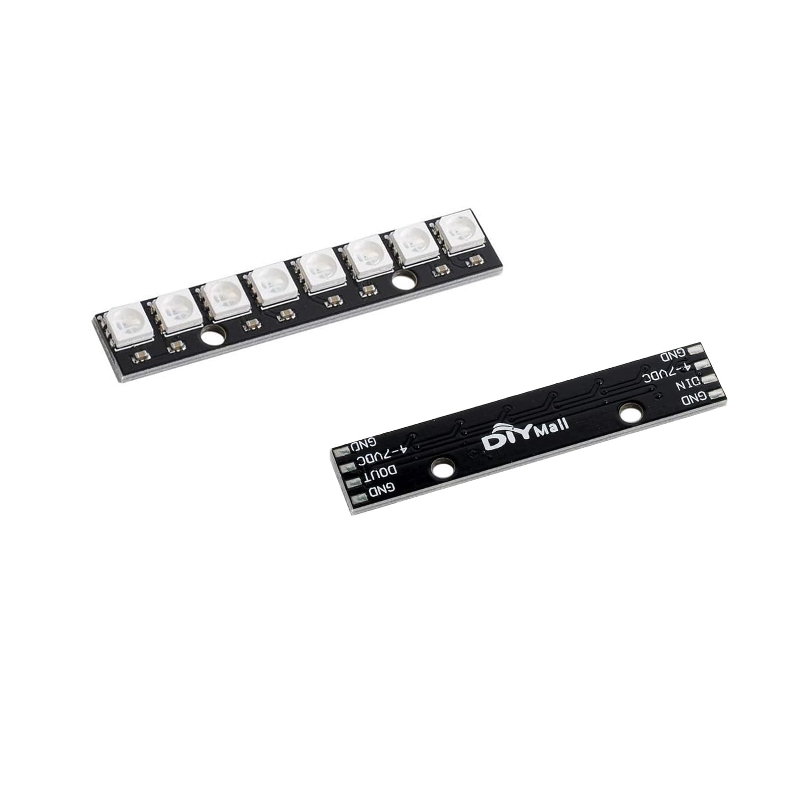 10 pezzi Modulo LED RGB WS2812 a 8 bit, con driver integrato per Arduino Raspberry Pi ESP32