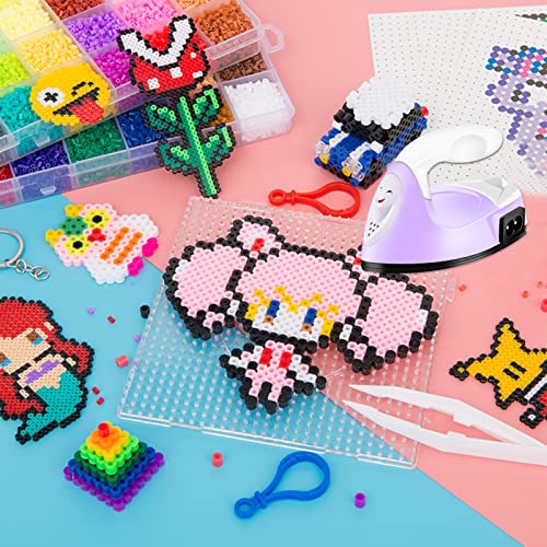 Mini Heat Press Small Iron Portable Heat Press Machine Mini Craft Iron with Charging Base Accessories for DIY T-Shirts, Shoes, Bag and Hats Heat Transfer Vinyl Projects (Light Purple) - Image 6