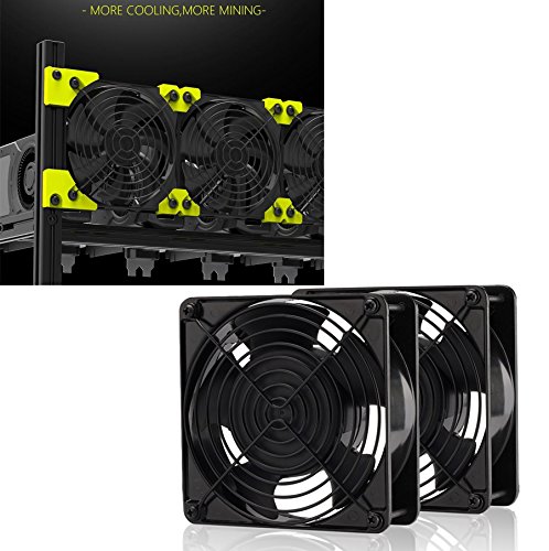 Ezdiy-Fab 12Cm 120Mm 200Cfm 4000Rpm Cpu Cooling Fan 12V Dc 4-Pin Molex Pc Computer High Cfm Cooling Case Fan With Metal Finger Guard Grill #TOP5