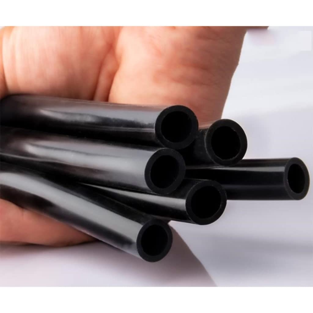 1 metr 1mm 2mm 3mm 4mm 5mm 6mm 7mm 8mm 9mm 10mm ID czarny wąż gumowy elastyczna miękka rurka silikonowa rura do pompy powietrza do akwarium, 1 szt.(6x12mm)