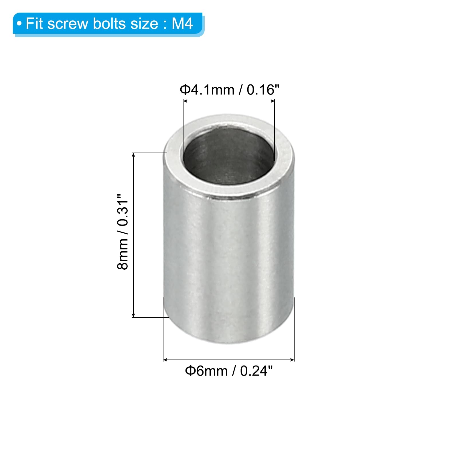 PATIKIL M4 Stainless Steel Spacers - Image 2