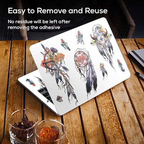 Image of Galaxsia Dreamcatcher D3 Full Body Vinyl Laptop Skin /Sticker /Cover Upto 15.6 Inches Laptops Laminated-Removable-HD Quality Compatible for Hp-Dell-Sony-Lenovo-Asus etc.(15x10 Inches)