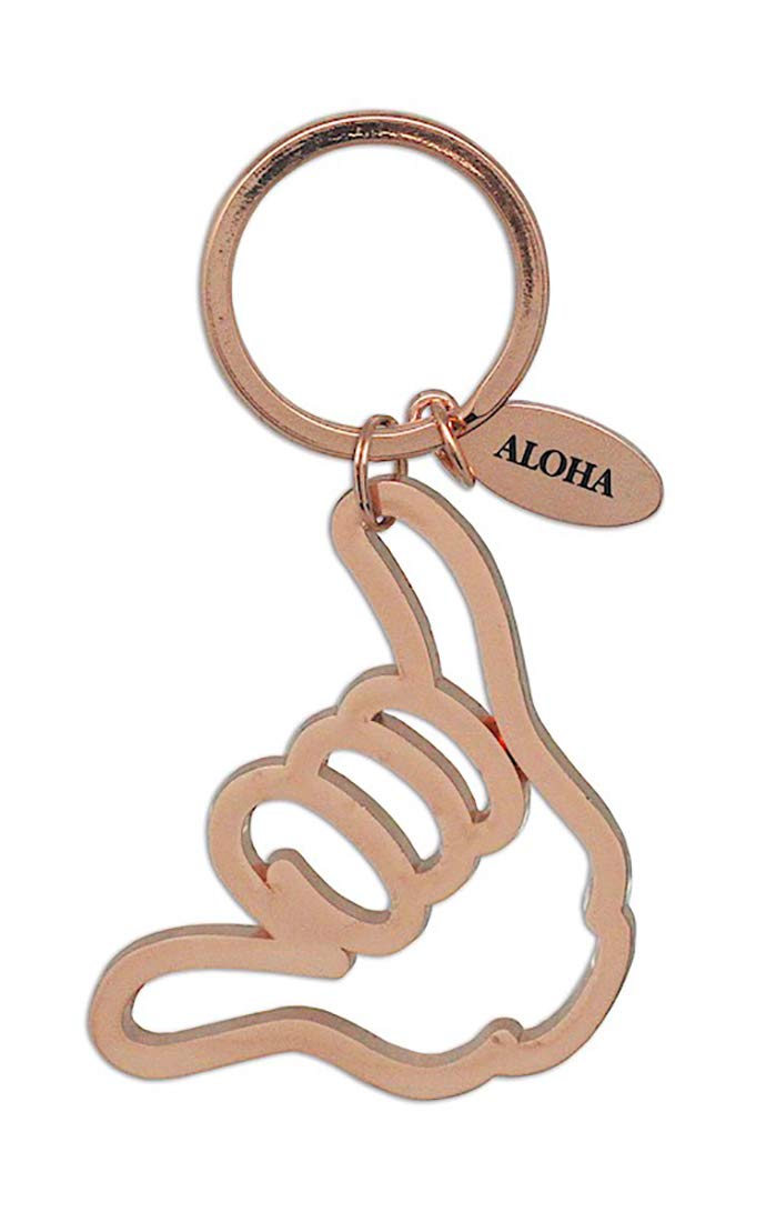 Welcome to the IslandsHawaiian Key Chain Copper Plated Shaka Aloha