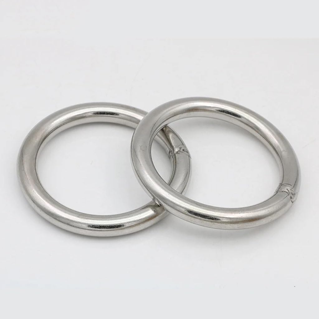 anneau en acier, anneaux en acier inoxydable, Grand joint torique en acier inoxydable 304, 1 pièce, 70/90/100/120/180/200mm, diamètre extérieur 8/10/12mm d'épaisseur, anneaux ronds soudés(12X120(1pcs)