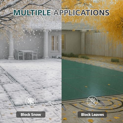Cobertor de Seguridad para Piscina Royal Shade 16'x40' Verde miniatura 3