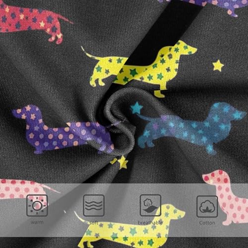 Cotton Girls Underwear Toddler Colorful Dachshund Polka Dots Black Panties Little Girl Fun Print Briefs Underpants 2t3