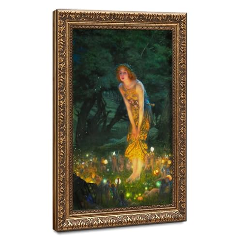 Toile Midsummer Eve Edward Robert Hughes pour sublimer la décoration murale de votre salon