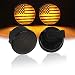 u-Box Smoked Turn Signal Front Lights Amber LED Indicator Blinker for Jeep Wrangler JK 2007-2018 - US Flag