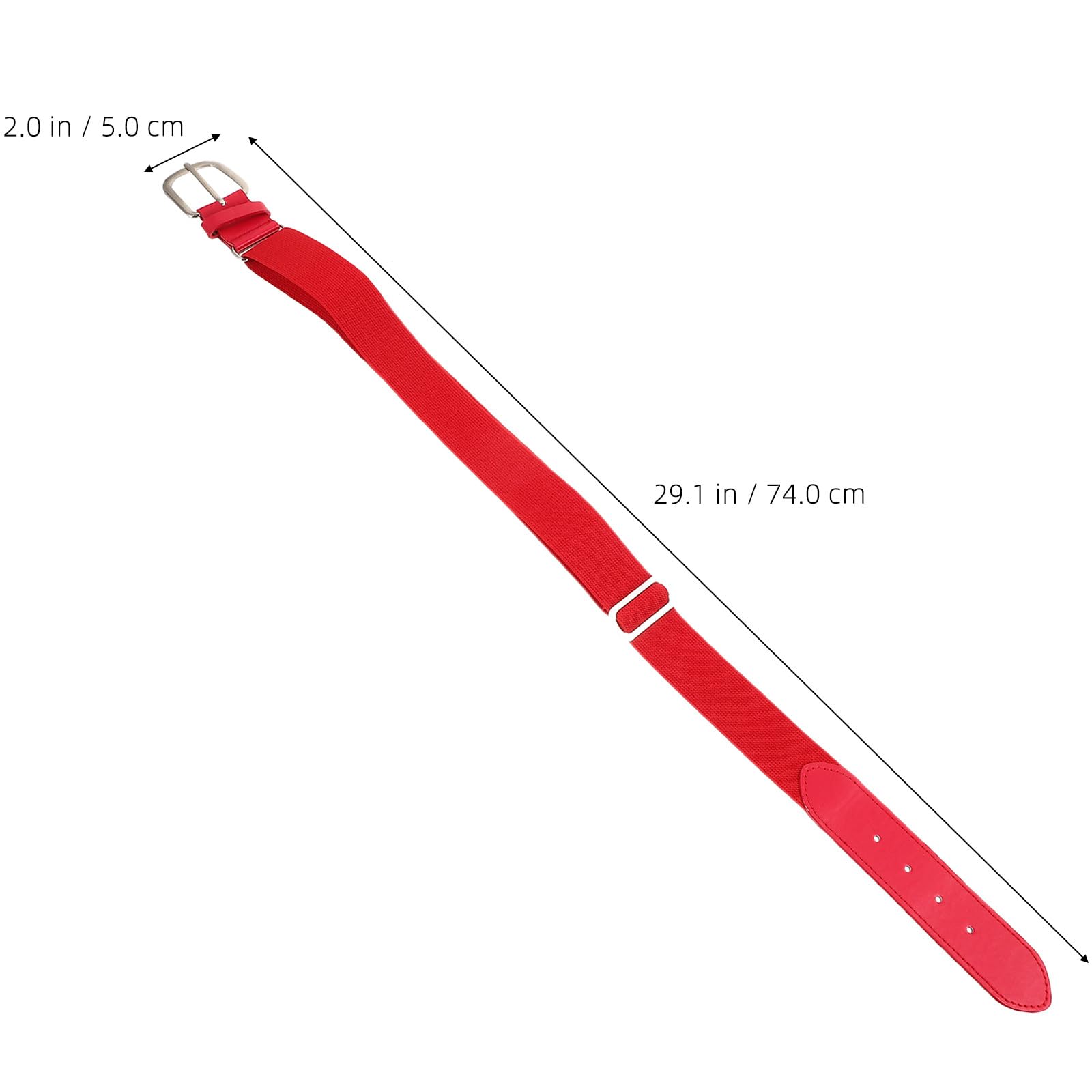 Veemoon Ceinture de Baseball Extensible Rouge pour Garçon, Alliage Ajustable, Accessoire Sport Baseball et Softball