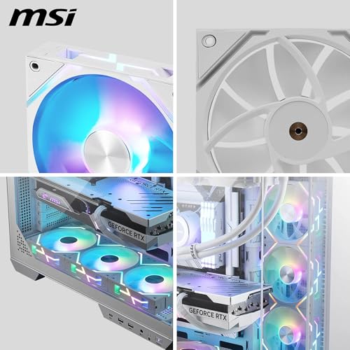MSI MPG EZ120 ARGB système de refroidissement d'ordinateur Boitier PC Ventilateur 12 cm Neuf - vue 8