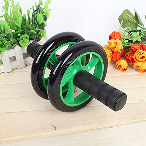 Kmils Portable Abdominal Double Wheel Abs Exerciser Roller for Home Gym Core Workout Equipment (Random Colour)-image-32