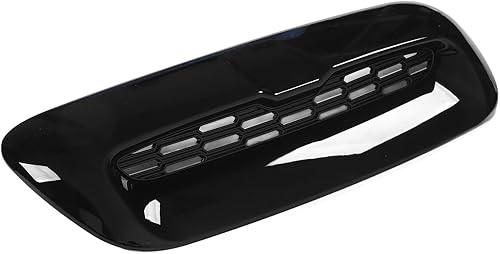 Cubierta de salida de aire del capó del motor cubierta de salida de aire del motor 2 unids delantero capó ventilación Trim negro brillante salida de