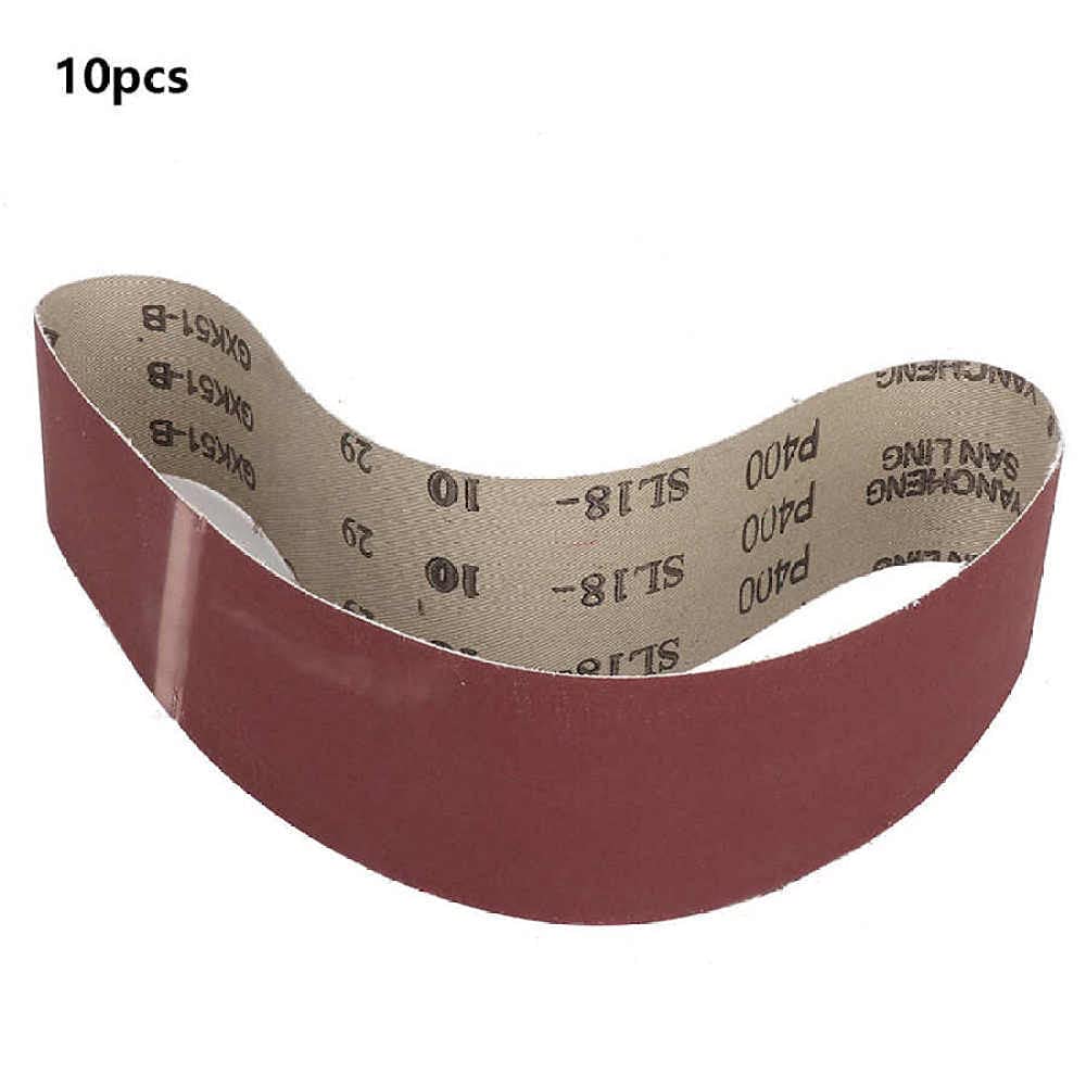 10 Stück 686 x 50 mm Aluminiumoxid-Schleifbänder, Körnung 400/600/800/1000, für Sander-Schleifwerkzeuge, 400 Mesh